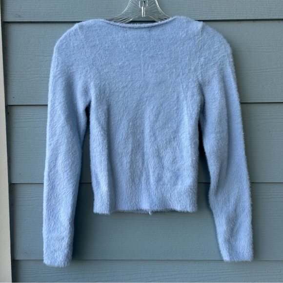 Dazy Light Blue Sweater with Gold Buttons - Picture 2 of 8